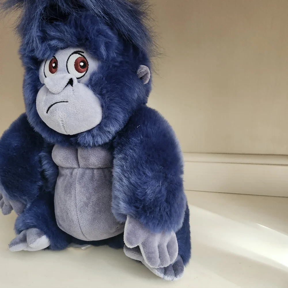 Tarzan Turk Plush Exclusive Disney Store Ape Gorilla Blue 12" Plush, New - Picture 4 of 10